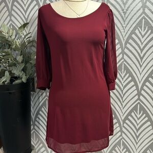 NWT Want and Need cranberry red dress